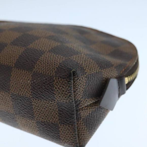 LOUIS VUITTON Damier Ebene Pochette Cosmetic PM Pouch N47516 LV Auth 109942 - Picture 7 of 16